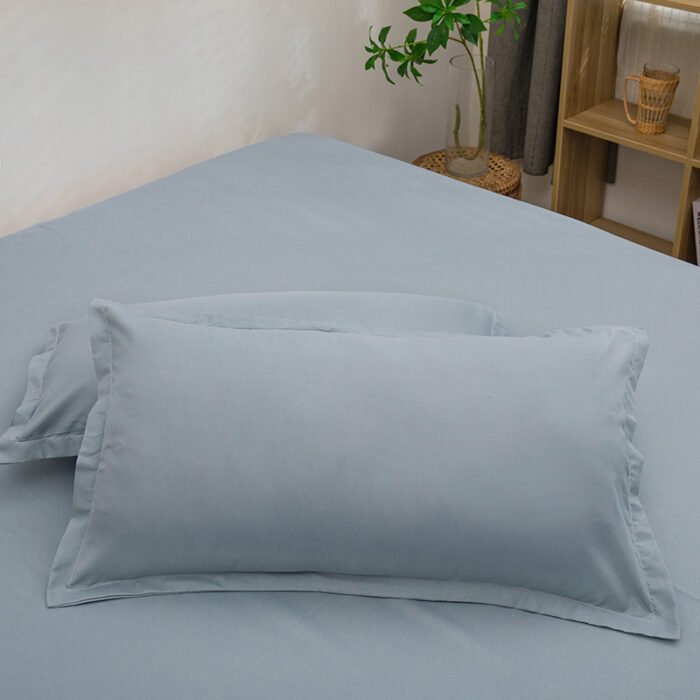 Pure Color Washed Cotton Pillowcase Single Pillowcase - Image 8