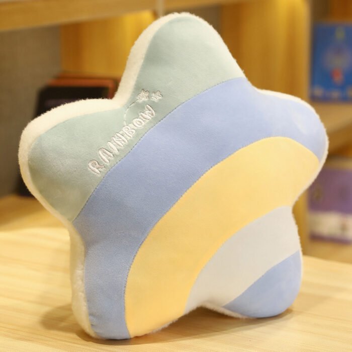 Cute Cloud Rainbow Pillow Office Chair Backrest Decorative Cushion - Image 7