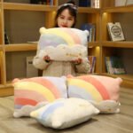 Cute Cloud Rainbow Pillow Office Chair Backrest Decorative Cushion - Image 2
