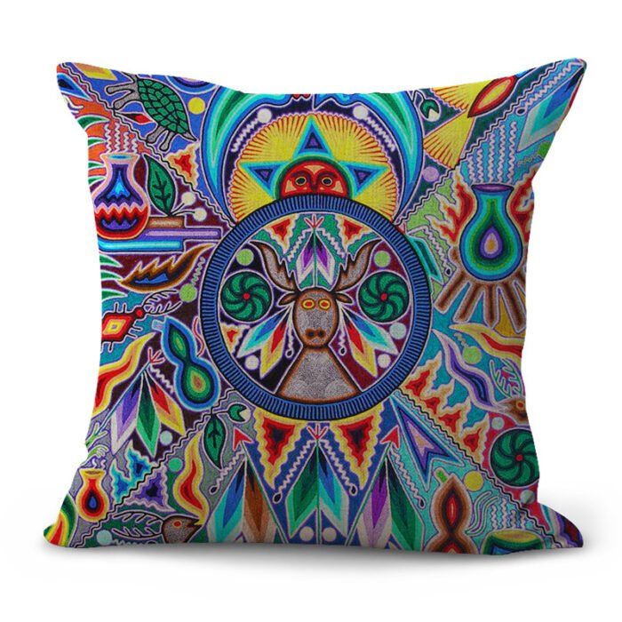 Decorative Pattern Cushion Pastoral Pillow Plaid Set Furniture Decoration - Image 8