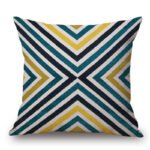 Modern Abstract  Art Geometric Pillowcase Color Irregular Diamond Pattern Pillowcase Sofa Linen Pillowcase - Image 4