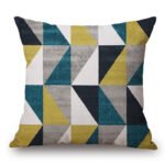 Modern Abstract  Art Geometric Pillowcase Color Irregular Diamond Pattern Pillowcase Sofa Linen Pillowcase - Image 5