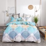 Household Brushed Bed Sheet And Duvet Cover Set - Image 9