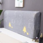Simple Modern Cartoon Pictures Printing Bed Head Cover Full Enclosed Elastic Dust-proof Headboard Cover Protective Cover - Image 9