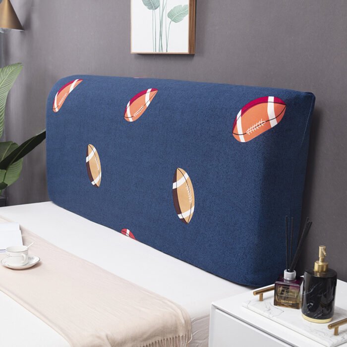 Simple Modern Cartoon Pictures Printing Bed Head Cover Full Enclosed Elastic Dust-proof Headboard Cover Protective Cover - Image 6