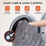 Heated Blanket Queen Size With Dual Zone Control - 10 Heat Settings Electric Throw Blanket With Automatic Shut Off Timer, Machine Washable Soft Flannel - Image 6