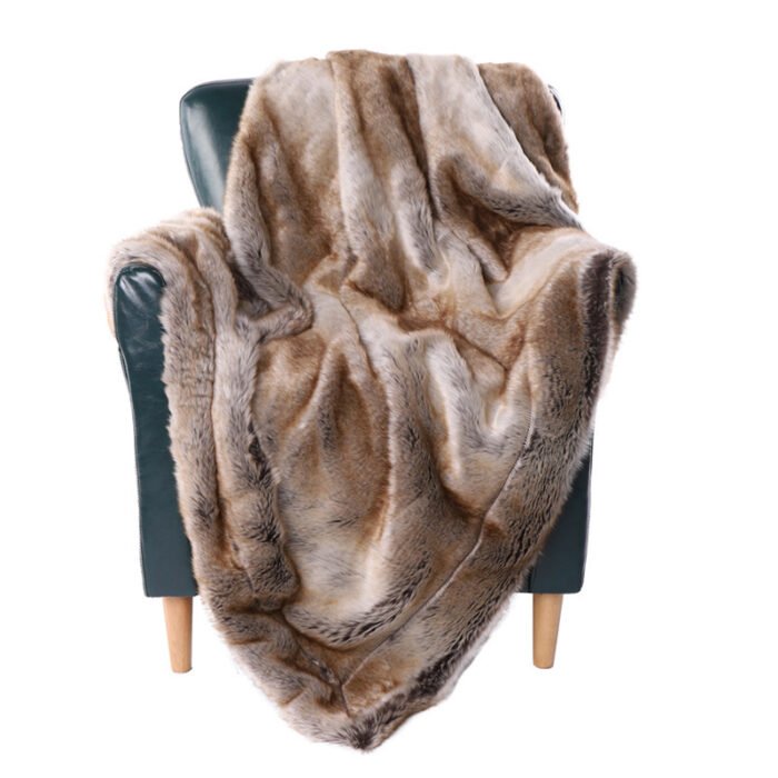 Luxury Faux Fur Throw Blanket - Image 1