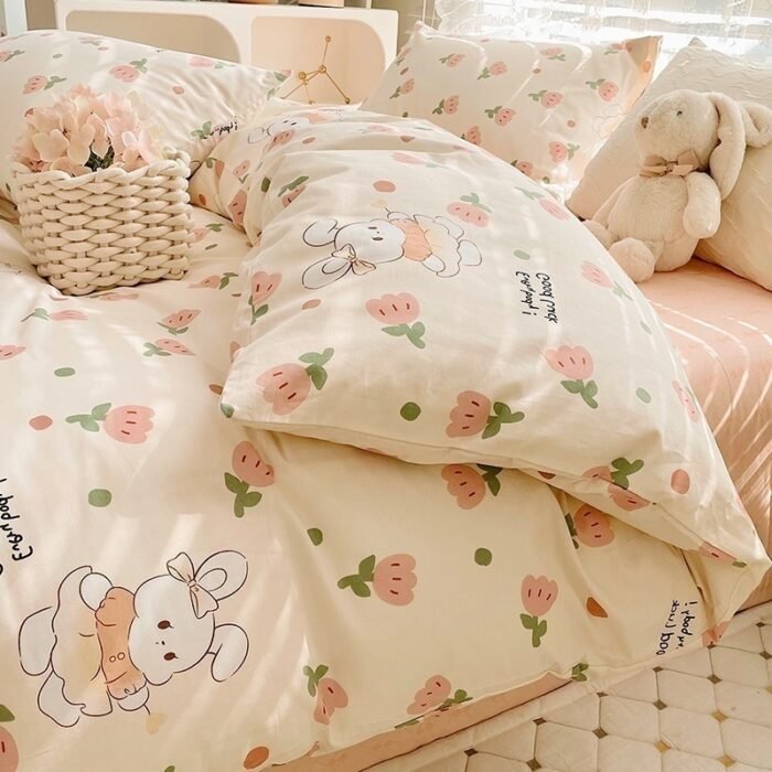 Four-piece Bed Set Pure Cotton Student Dormitory Duvet Cover Sheets - Image 8