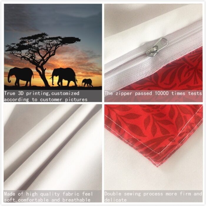 Elephant photo duvet cover - Image 4