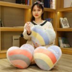 Cute Cloud Rainbow Pillow Office Chair Backrest Decorative Cushion - Image 4