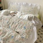 Four-piece Bed Set Washed Cotton Duvet Cover Sheets - Image 6