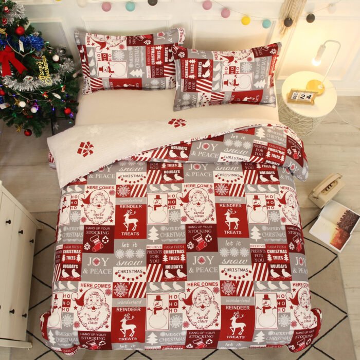 Bedding Set Snowflakes Bedding Sets Duvet Cover Warm Bed - Image 1