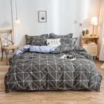 Cover Set Bed Cotton Quilt Bedsheet Bedding Duvet Fitted - Image 3