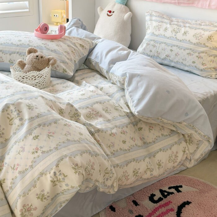 Four-piece Bed Set Pure Cotton Student Dormitory Duvet Cover Sheets - Image 3