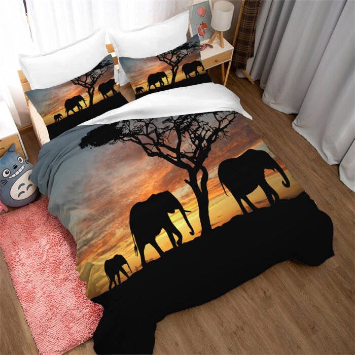 Elephant photo duvet cover - Image 1