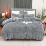 4PCs Plush Duvet Cover Set Luxury Ultra Soft Velvet Duvet - Image 7
