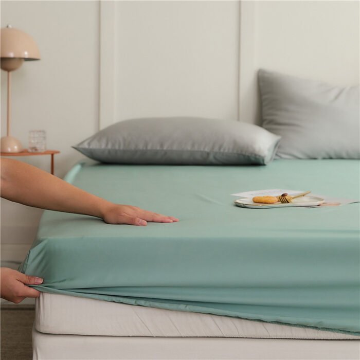 60 Pieces Lyocell Tencel Bedspread Cover Single Piece Summer Light Luxury Cool Feeling Ice Silk Bedspread - Image 2