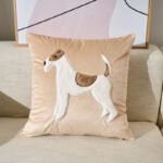 Embroidered Velvet Plush Cute Sofa Decorative Cushion Pillow Cover - Image 4