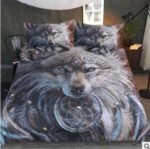 3D Digital Printing Wolf Tribe Warrior Duvet Cover Set - Image 3