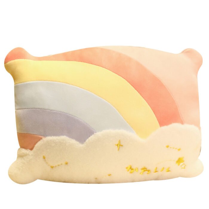Cute Cloud Rainbow Pillow Office Chair Backrest Decorative Cushion - Image 5