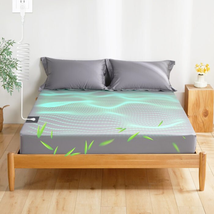 Pure Cotton Grounding Bedspread Silver Fiber Anti-static Bedspread - Image 4