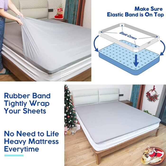 Fixed Elastic Band Bedspread Cover - Image 3