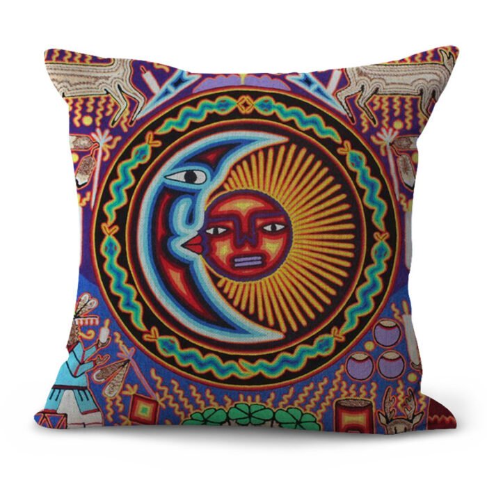 Decorative Pattern Cushion Pastoral Pillow Plaid Set Furniture Decoration - Image 10