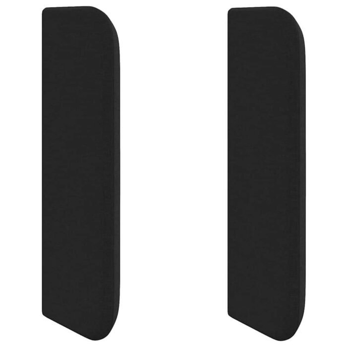 Headboard with Headboard Black 40.5 x 4 x 40.5 cm Fabric - Image 2