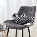Checkerboard Twist Pillow Knotted Sofa Decorative Cushions - Image 5