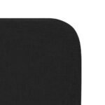 Headboard with Headboard Black 40.5 x 4 x 40.5 cm Fabric - Image 9