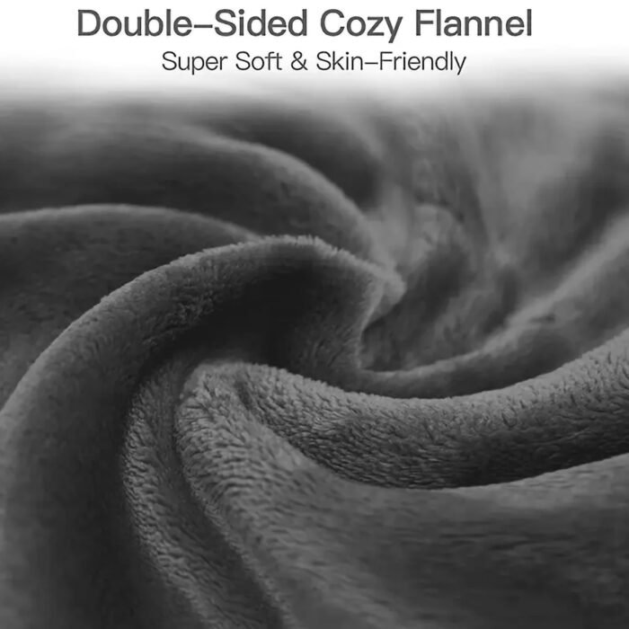 Heated Blanket Queen Size With Dual Zone Control - 10 Heat Settings Electric Throw Blanket With Automatic Shut Off Timer, Machine Washable Soft Flannel - Image 5