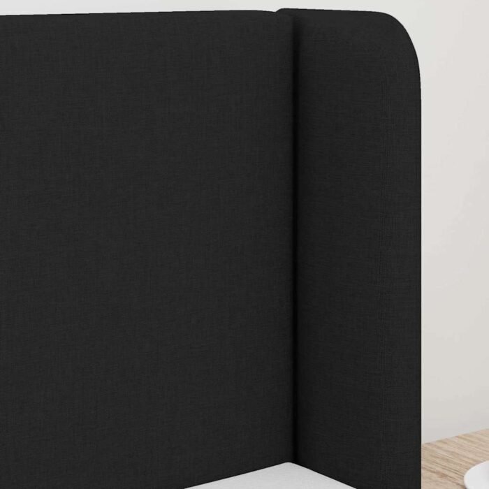 Headboard with Headboard Black 40.5 x 4 x 40.5 cm Fabric - Image 4