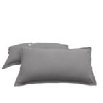 Pure Color Washed Cotton Pillowcase Single Pillowcase - Image 4