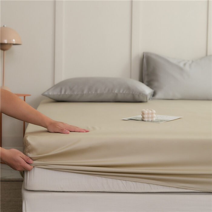 60 Pieces Lyocell Tencel Bedspread Cover Single Piece Summer Light Luxury Cool Feeling Ice Silk Bedspread - Image 5