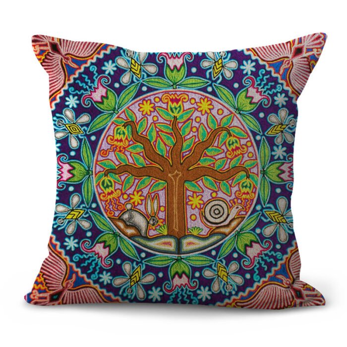 Decorative Pattern Cushion Pastoral Pillow Plaid Set Furniture Decoration - Image 4