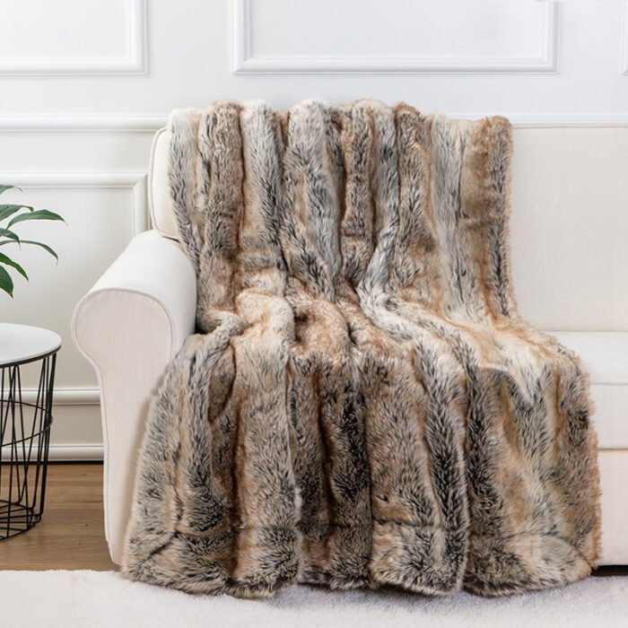 Luxury Faux Fur Throw Blanket - Image 2