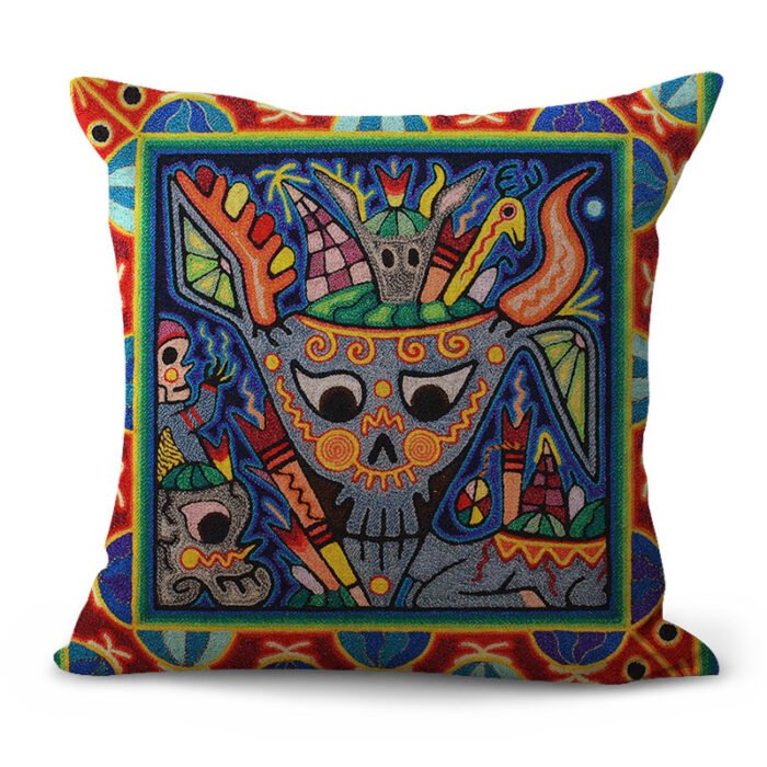 Decorative Pattern Cushion Pastoral Pillow Plaid Set Furniture Decoration - Image 2